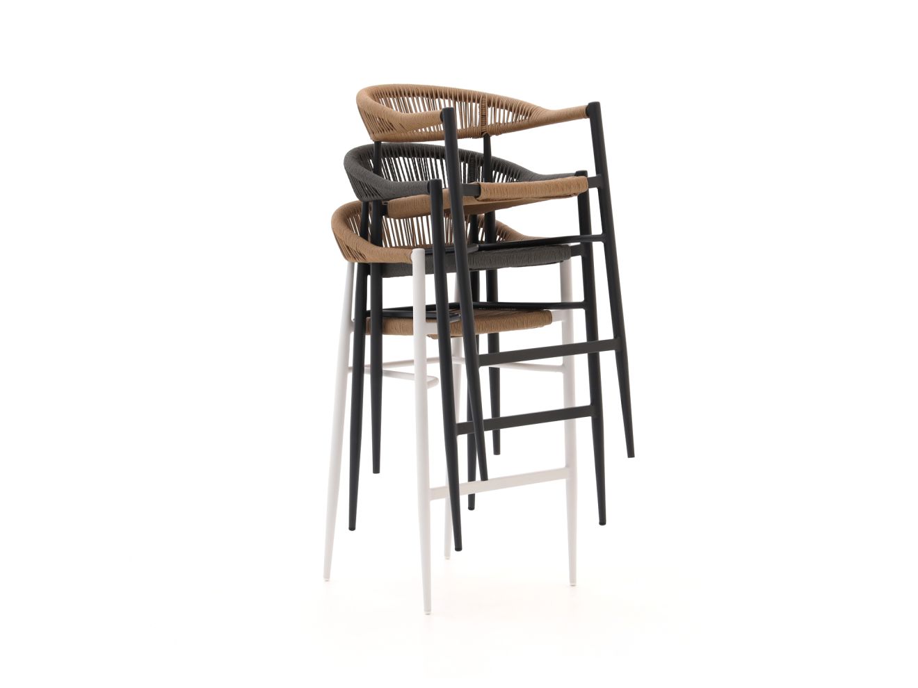 Manifesto Belpasso Barhocker Outdoor stapelbar Grau  Rabatt: 21 %