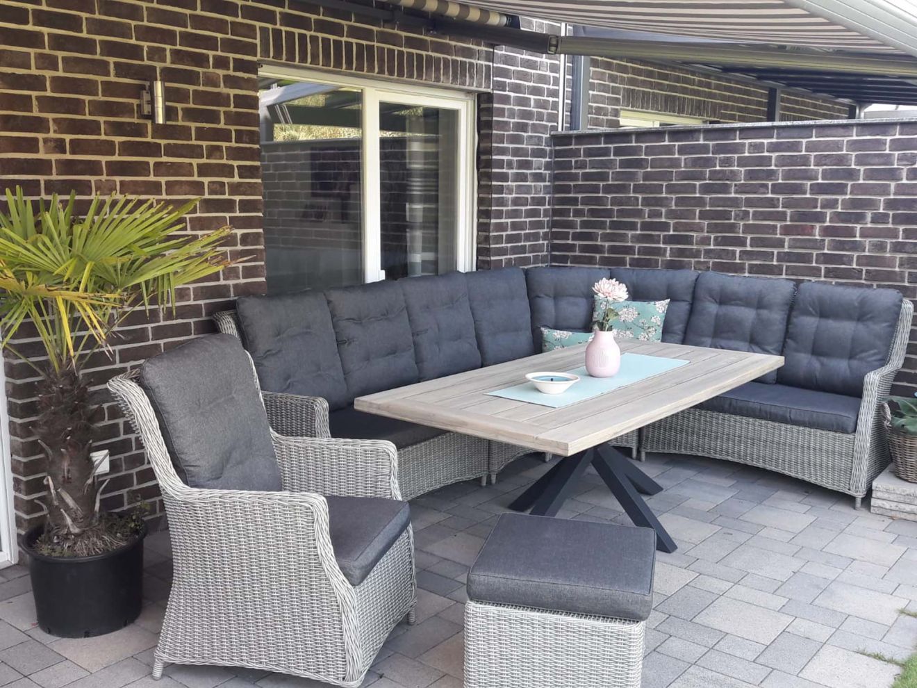 Intenso Milano Ecklounge-Set 4-teilig Ra...