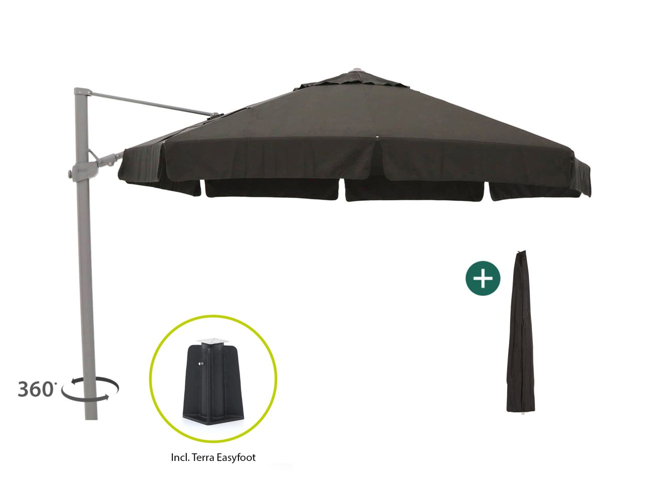 Shadowline Miami Ampelschirm ø 350 cm günstig online kaufen