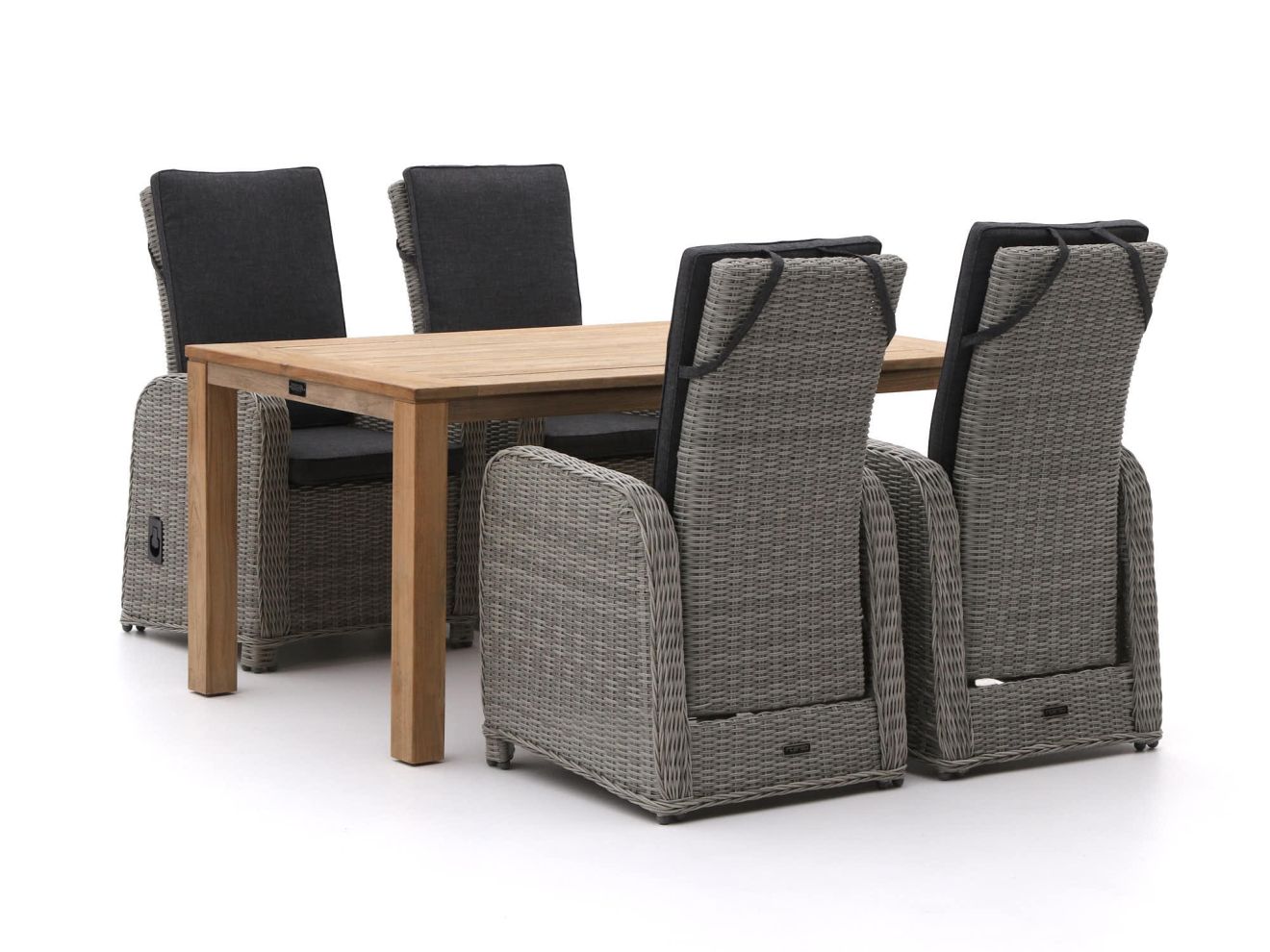 Intenso Umbria/ROUGH-S 160 cm Gartenmöbel-Set 5-teilig verstellbar günstig online kaufen