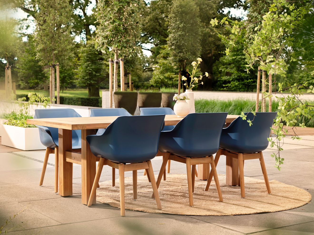 Hartman Sophie Studio/Liverpool 210 cm Gartenmöbel-Set 7-teilig Braun  Rabatt: 12 %