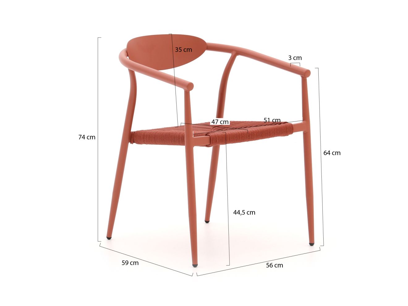 Manifesto Cavone/ROUGH-K 160 cm Gartenmöbel-Set 5-Teilig Stapelbar günstig online kaufen