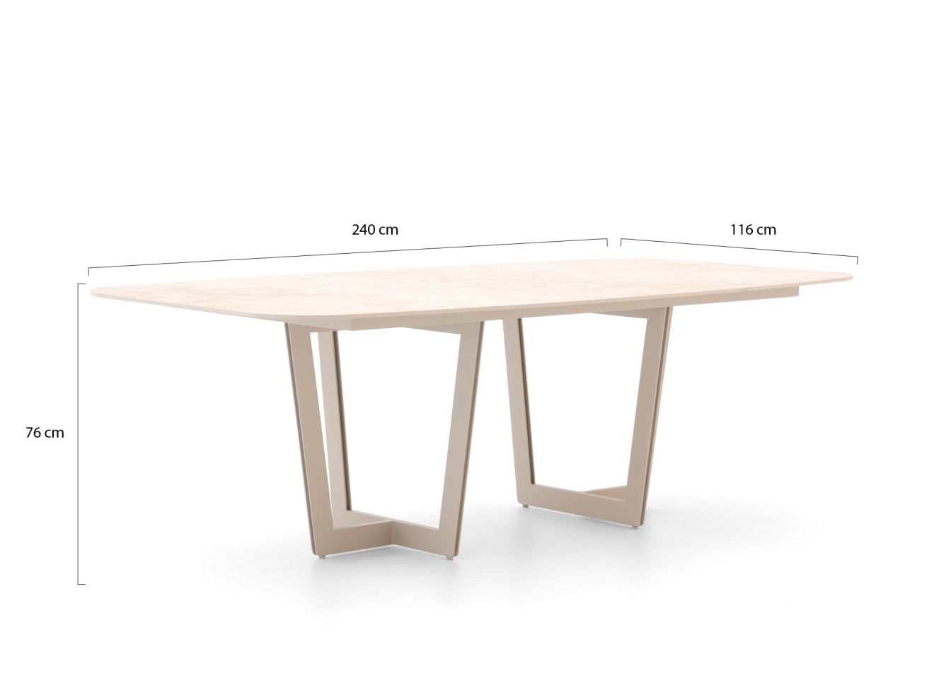 + 15 % Kassenrabatt | SUNS Sato/Palermo 240 cm Gartenmöbel-Set 7-teilig