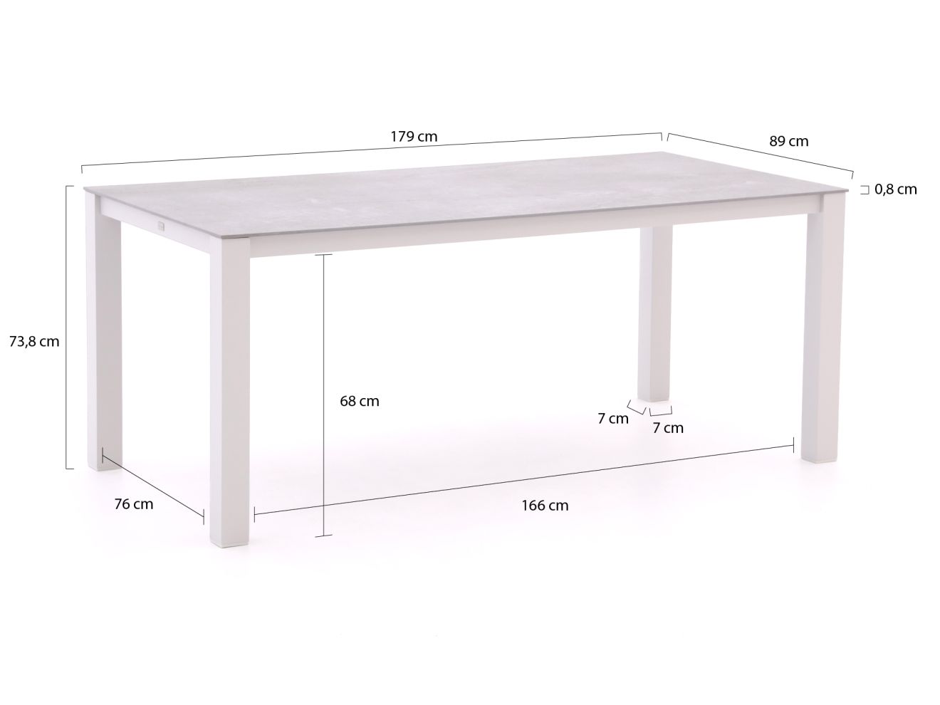 Bellagio Lagundo Gartentisch 180x90 cm günstig online kaufen