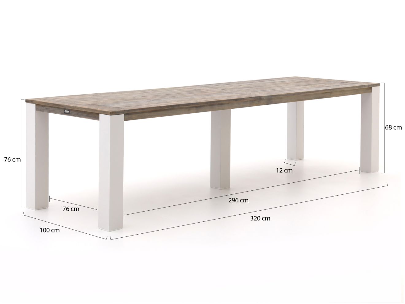 ROUGH-X Gartentisch 320x100x76 cm günstig online kaufen