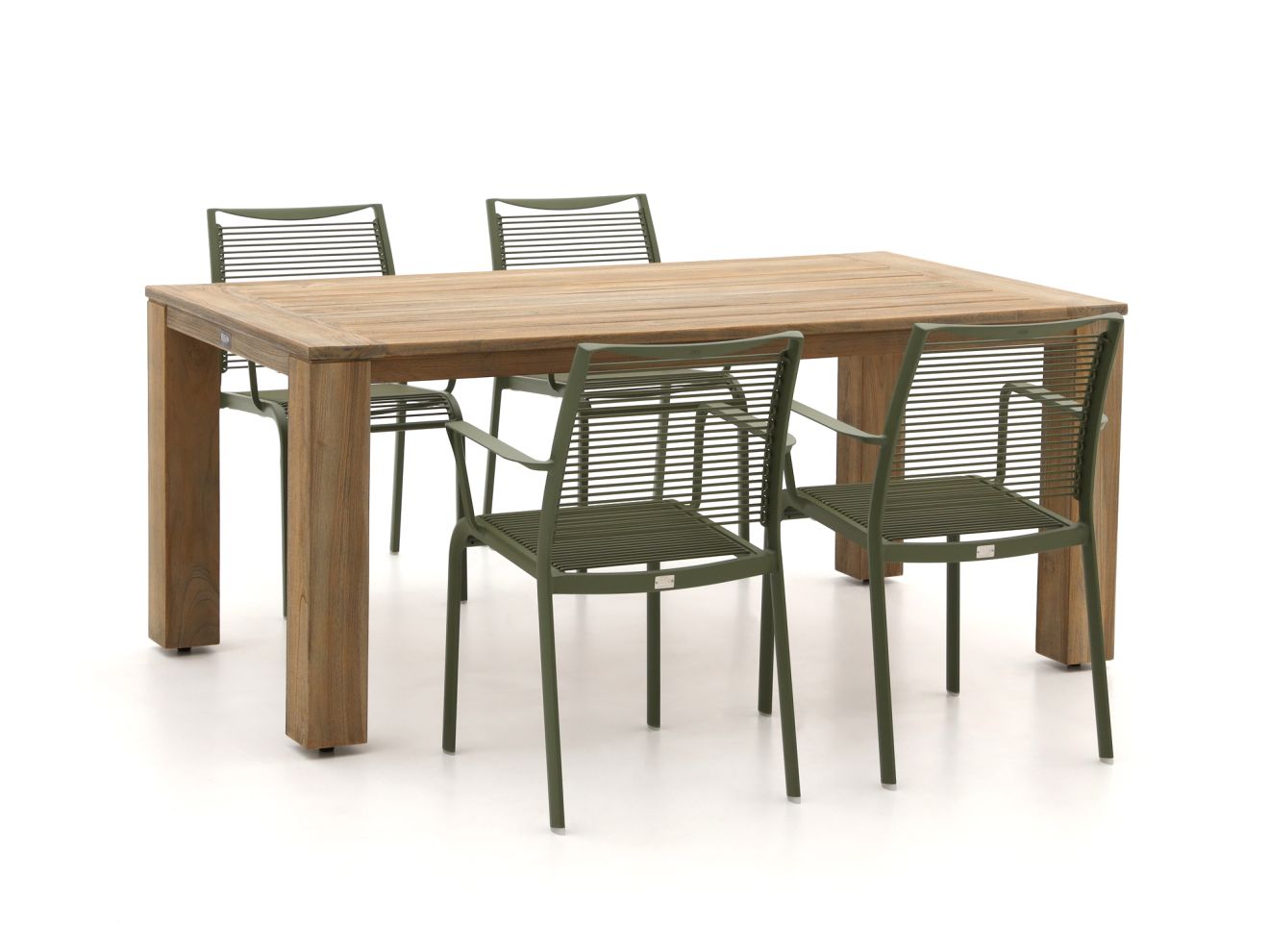 Apple Bee Hawaii/ROUGH-X 180 cm Gartenmöbel-Set 5-teilig stapelbar günstig online kaufen