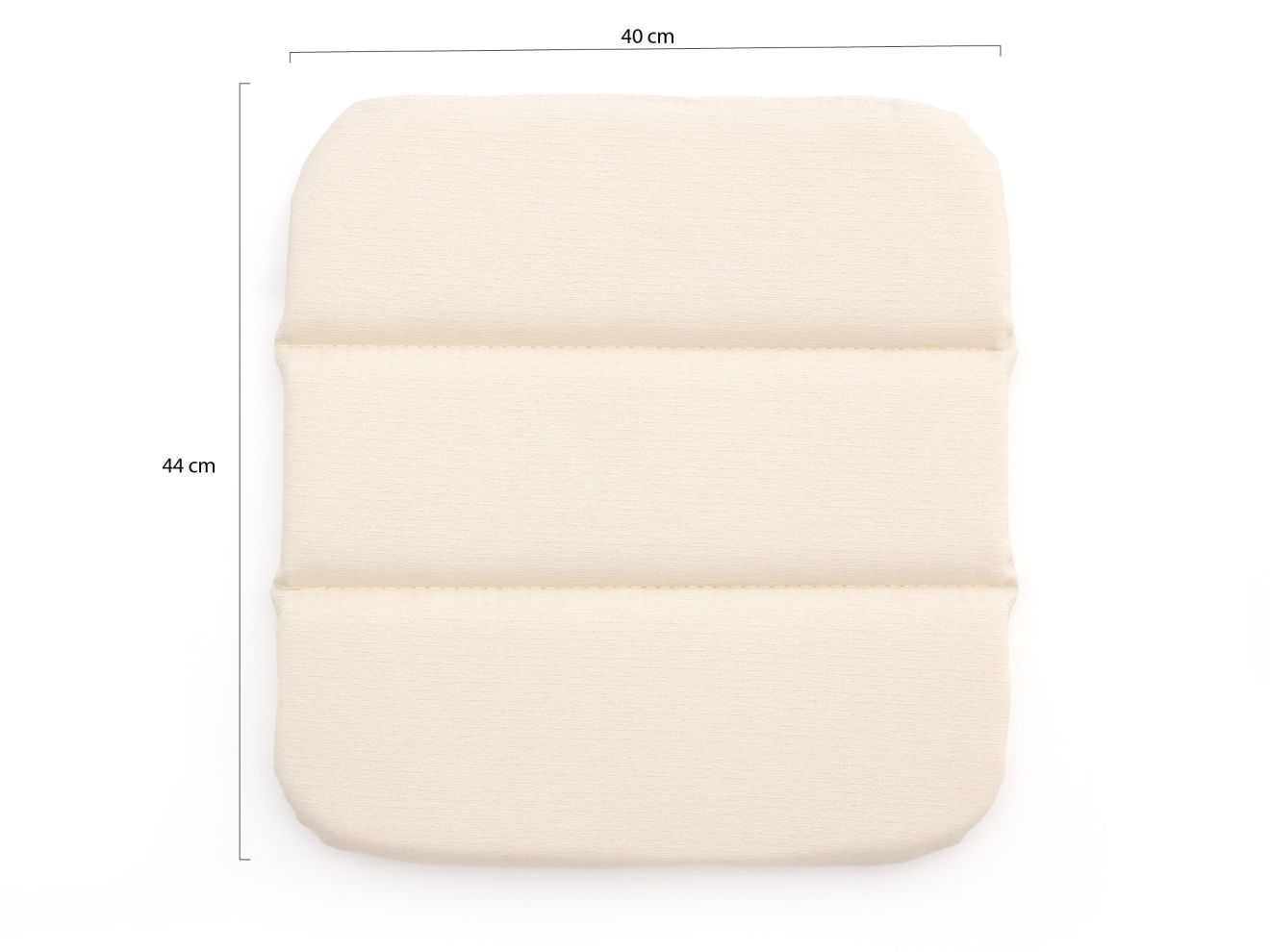 Sitzkissen für Sophie/Delphine dining tuinstoel Taupe 44x40cm