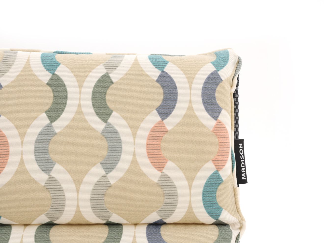 Madison Fiber Auflage Hochlehner 125x50 cm Grau 125x50cm