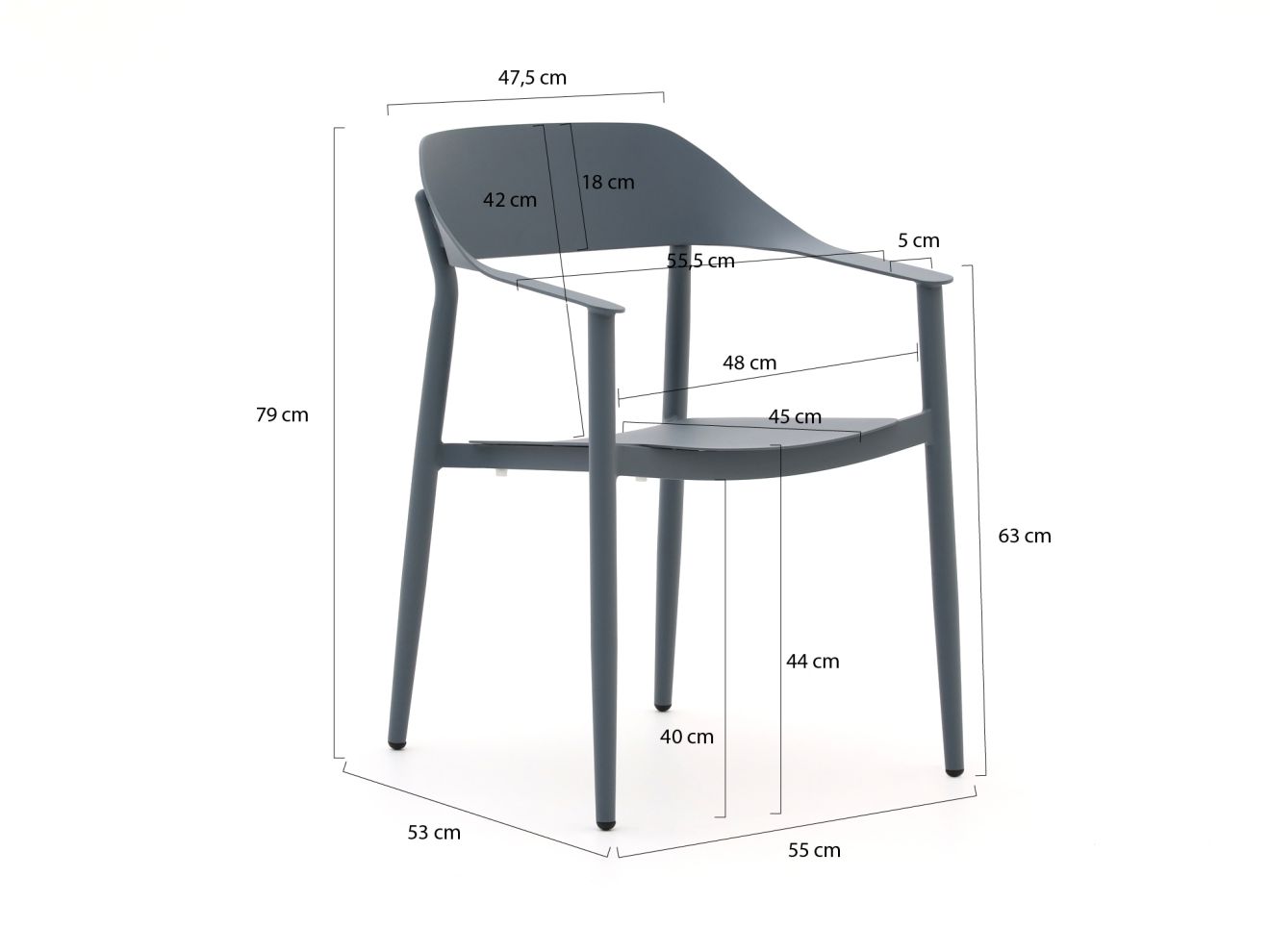 Bellagio Valli/Santa Severina ø 150 cm Gartenmöbel-Set 6-teilig stapelbar günstig online kaufen
