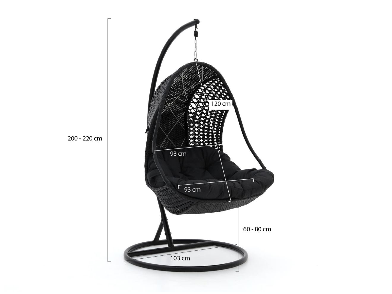 Manifesto Duno Hängesessel mit Gestell Grau  Rabatt: 19 %