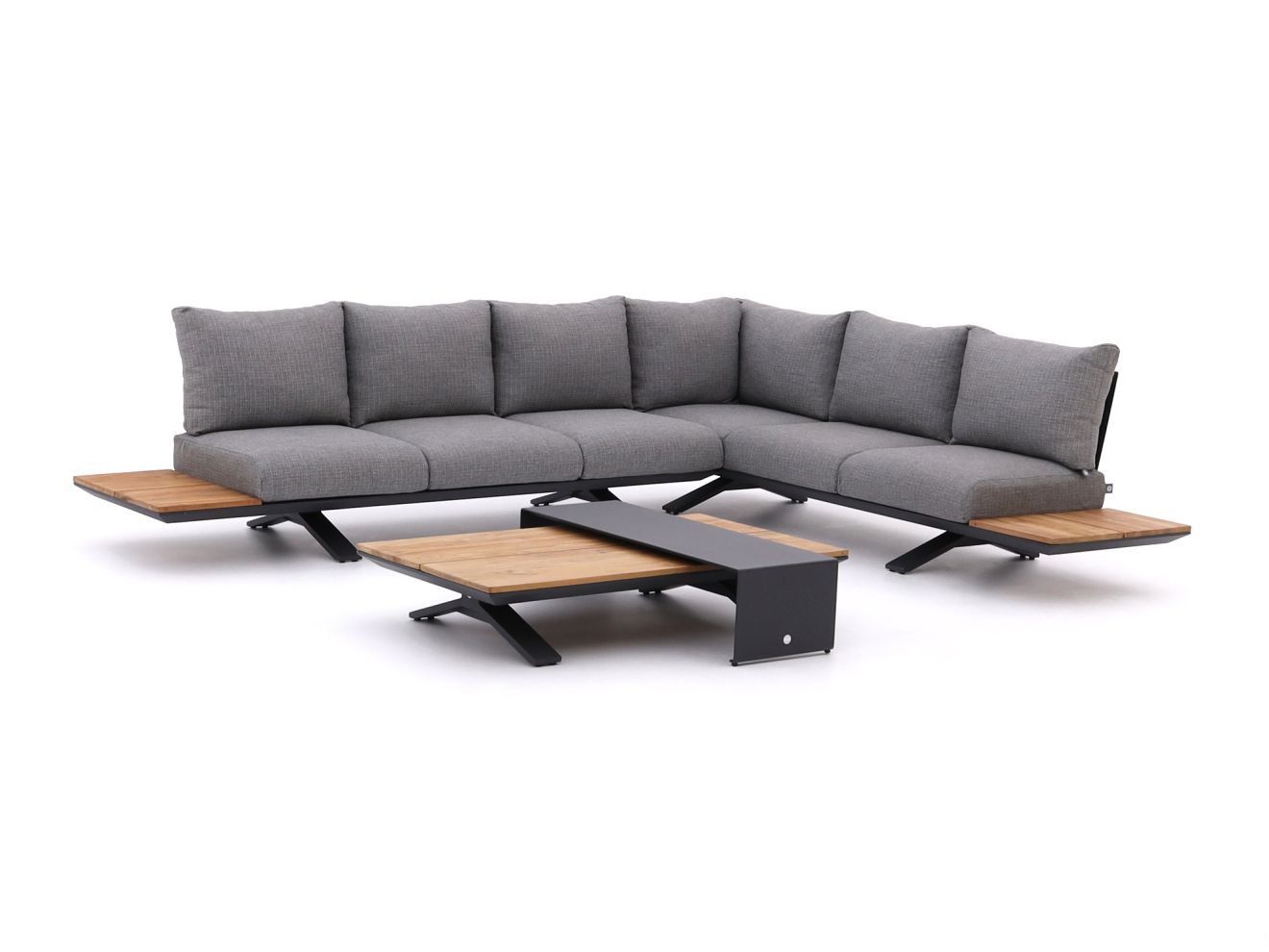 SUNS Stockholm Ecklounge-Set 4-teilig rechts Grau 325x255cm