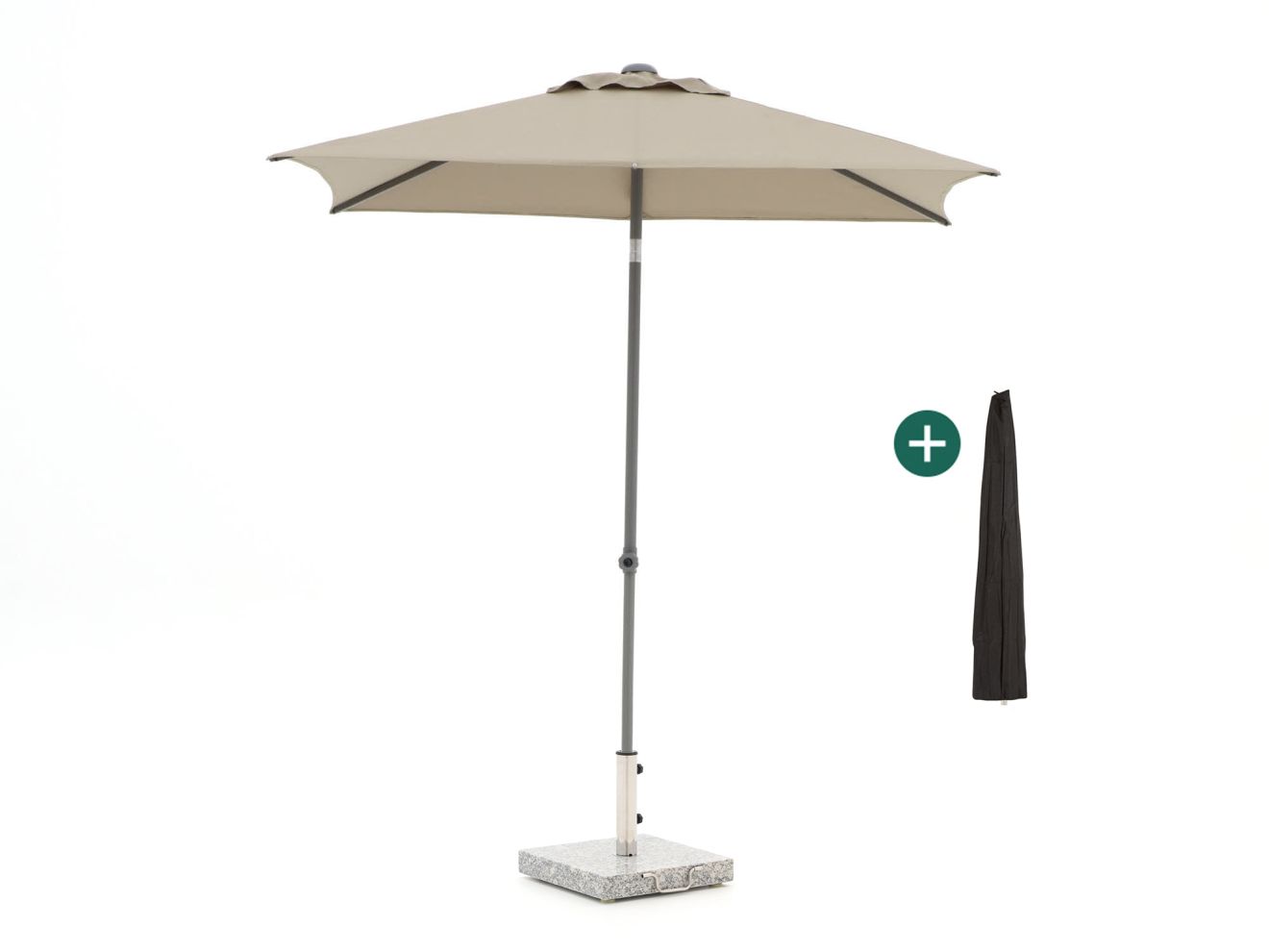 Shadowline Push-up Sonnenschirm 210x150 cm