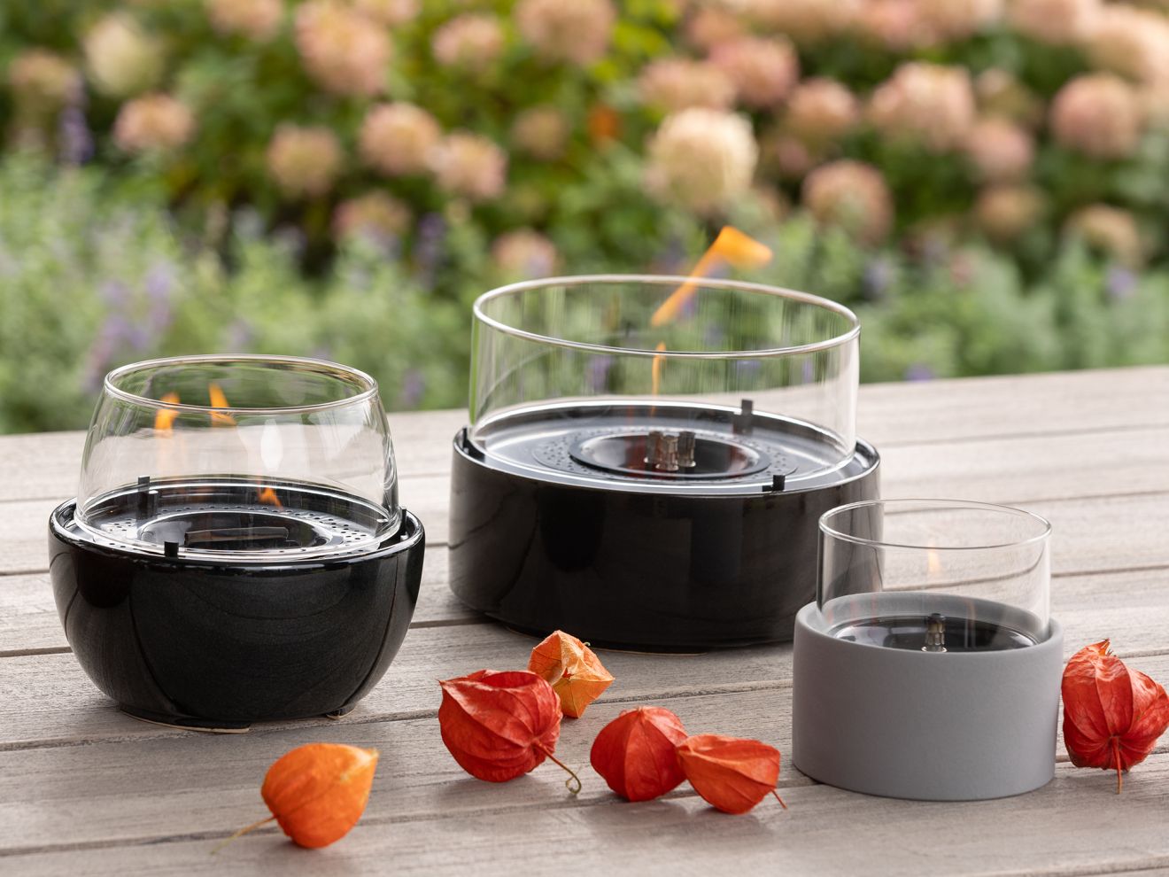 Tenderflame Tulip 14 Tischkamin ø 14,1 cm (h:12,5 cm) Schwarz 14.1cm