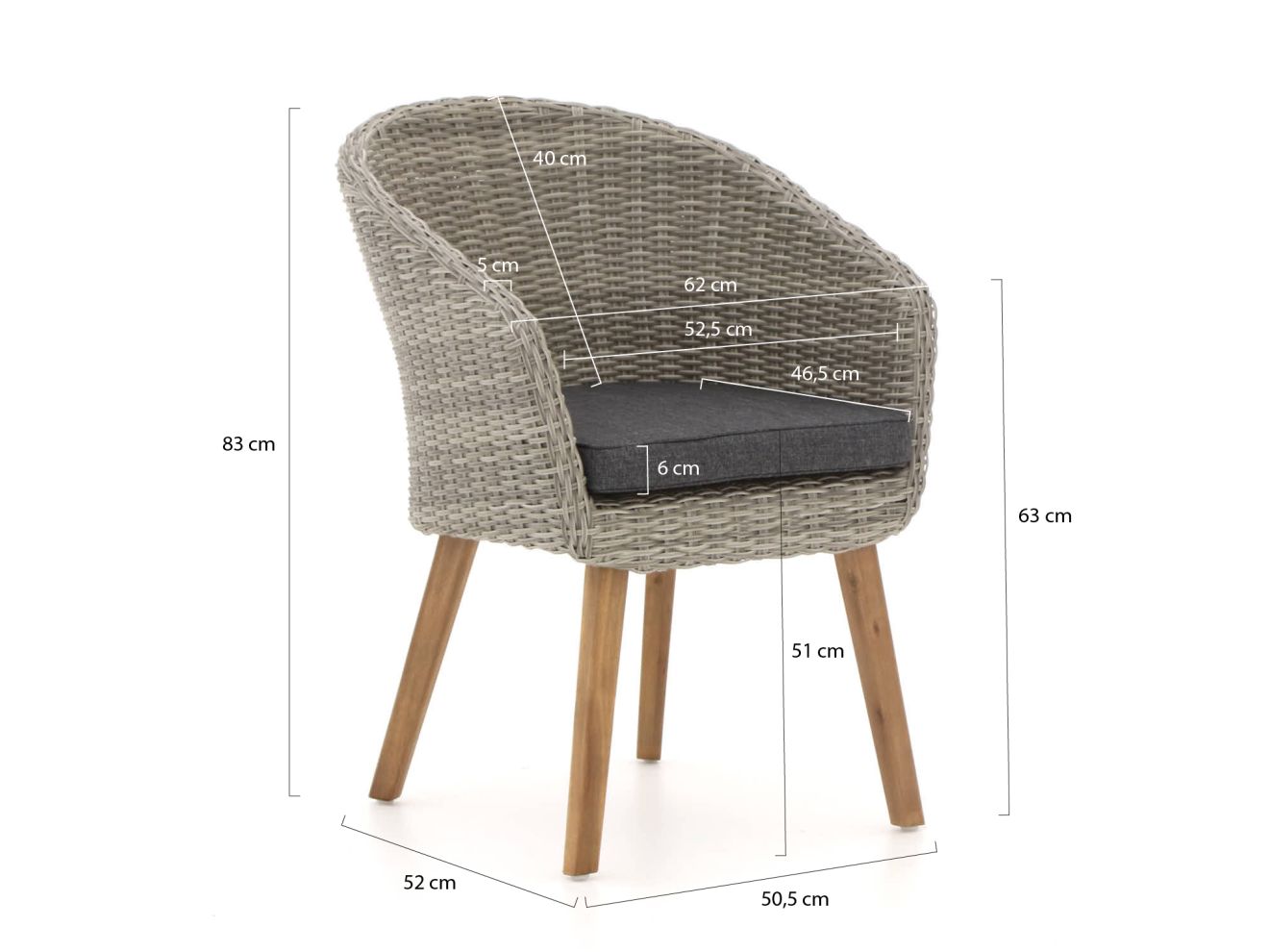 Intenso Tropea Essstuhl Grau  Rabatt: 20 %