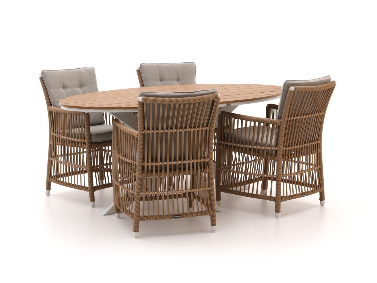 Manifesto Ortello/Fidenza oval 180 cm Gartenmöbel-Set 5-teilig günstig online kaufen