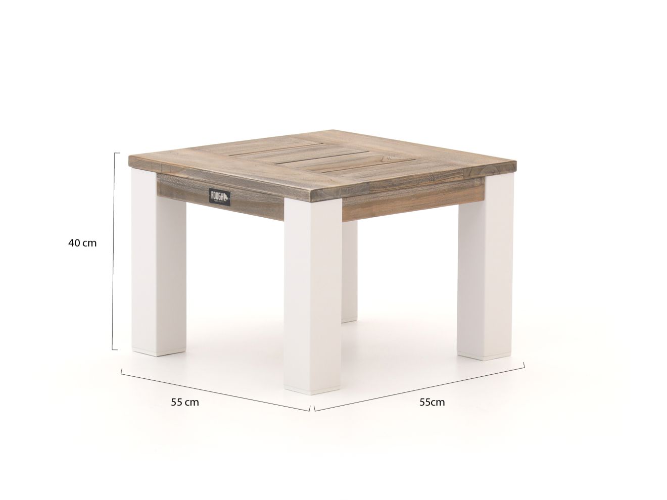 ROUGH-X Beistelltisch 55x55x40 cm Braun  Rabatt: 22 %