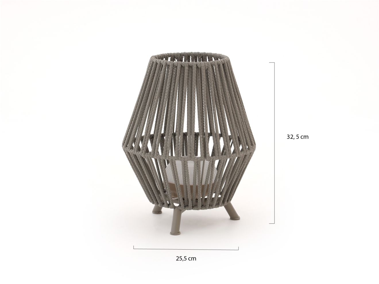 New Garden Conta LED-Tischlampe aufladbar dimmbar ø 25,5 cm (h: 32,5 cm) günstig online kaufen