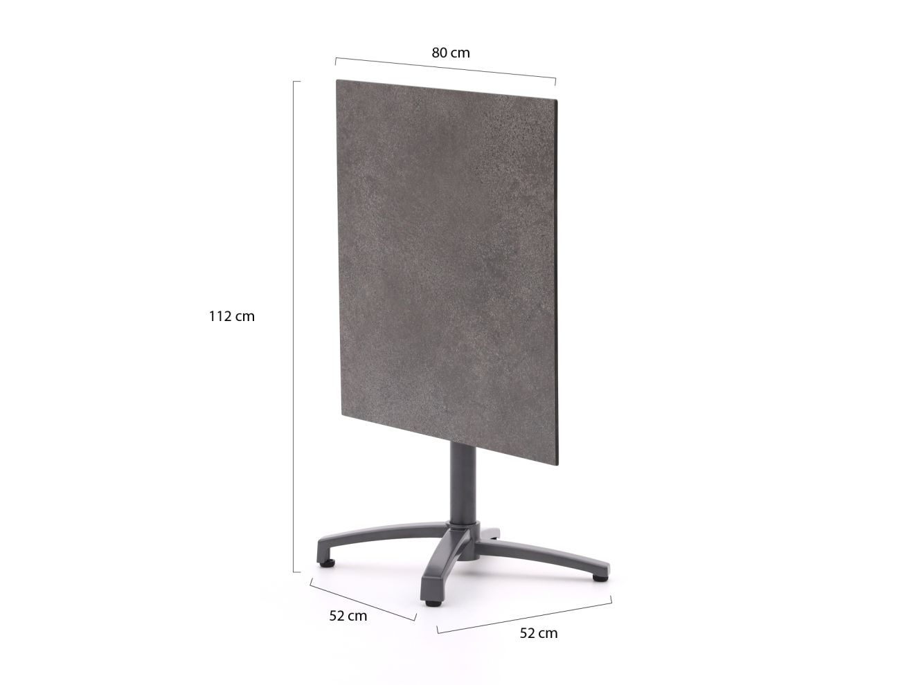 Bellagio Canzo Gartentisch klappbar 80x8...