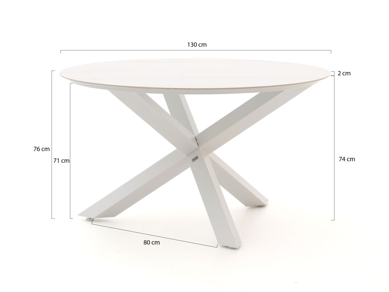Bellagio Lodola Gartentisch ø 130cm günstig online kaufen