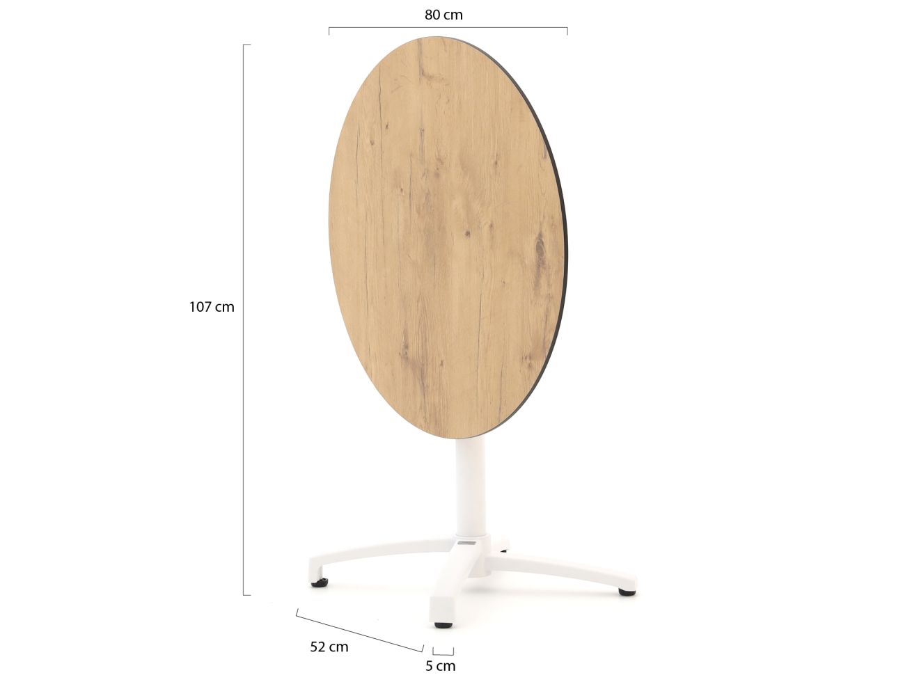 Bellagio Canzo Gartentisch klappbar ø 8...