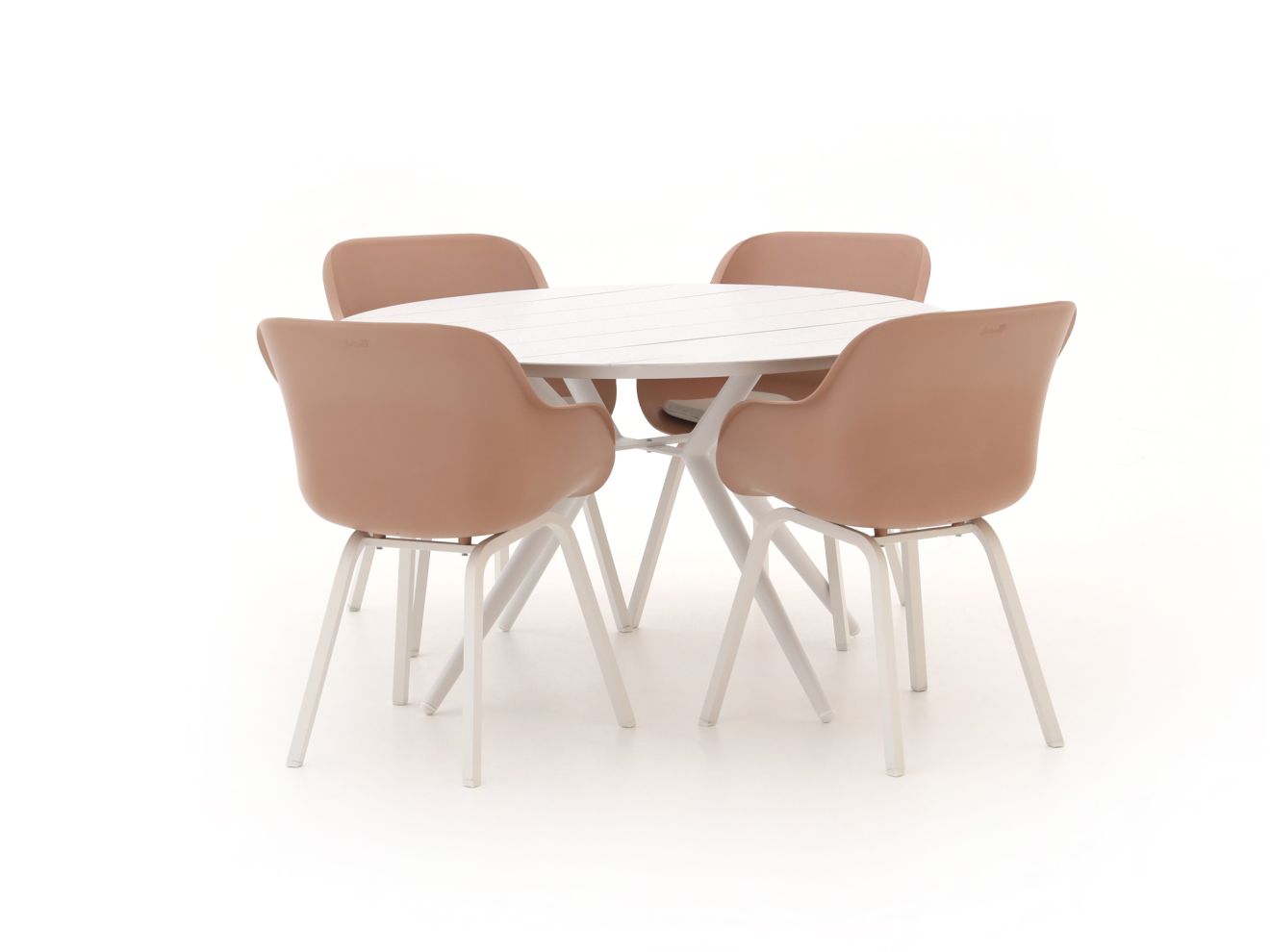 Hartman Le Soleil/Sora ø 127 cm Gartenmöbel-Set 5-teilig Weiß 127cm Rabatt: 25 %