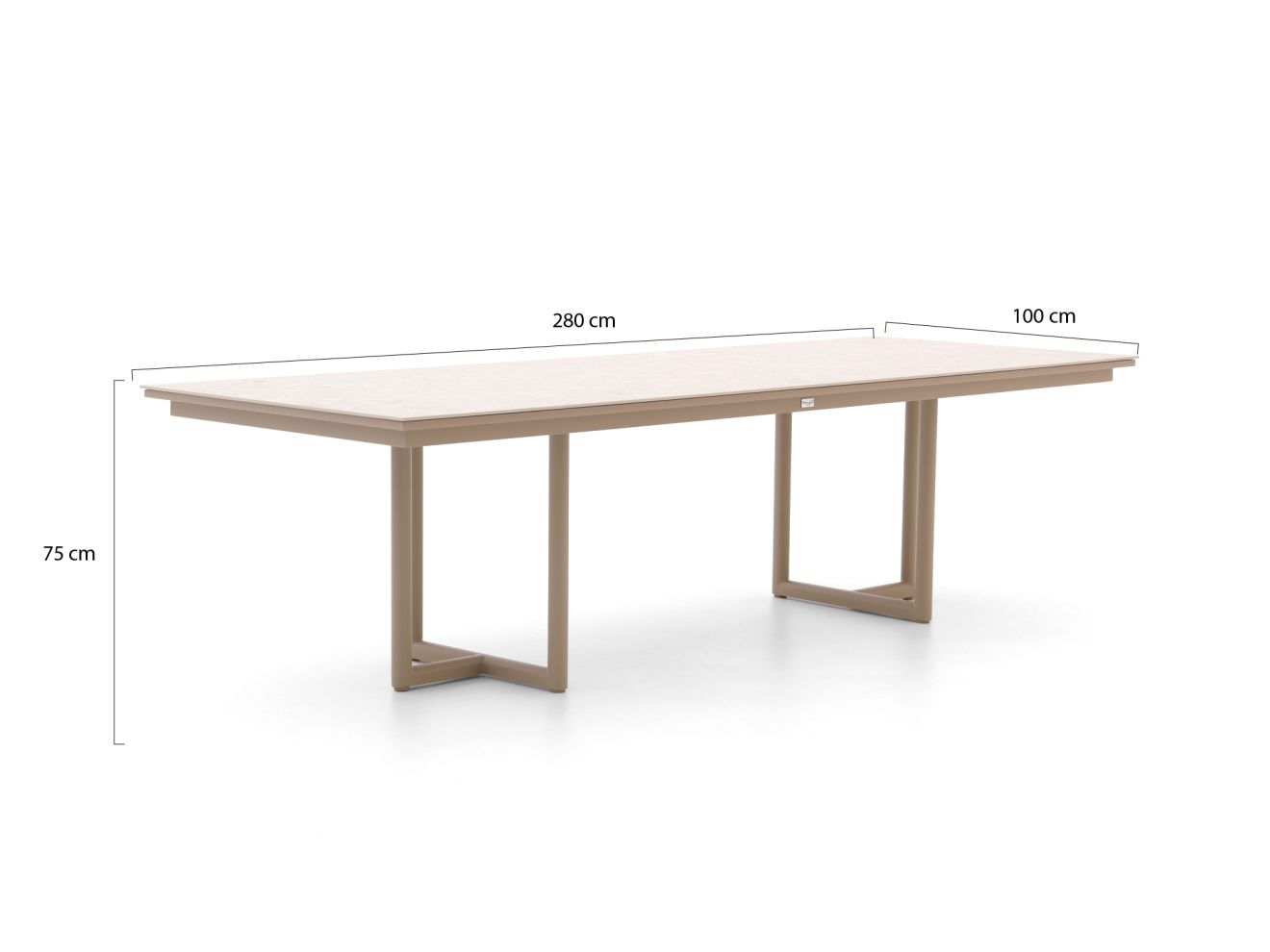 Tierra Outdoor Rivera/Naro 280 cm Gartenmöbel-Set 9-teilig Taupe Tierra Outdoor Rivera/Naro 280 cm Gartenmöbel-Set 9-teilig Taupe