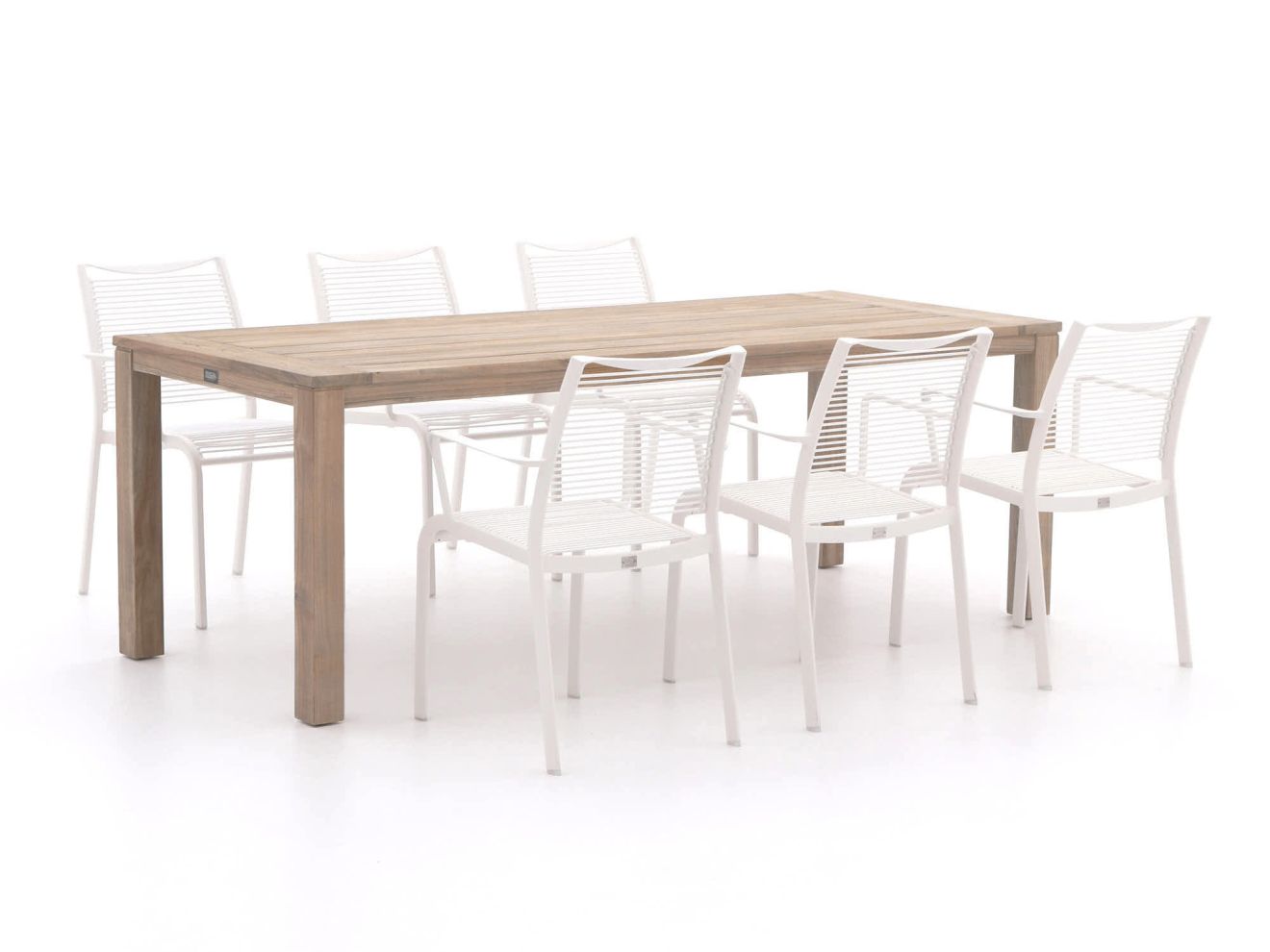 Apple Bee Hawaii/ROUGH-S 220 cm Gartenmöbel-Set 7-teilig stapelbar günstig online kaufen