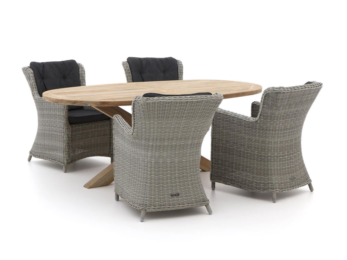 Intenso Milano/ROUGH-Y Ellips 200 cm Gartenmӧbel-Set 5-teilig günstig online kaufen