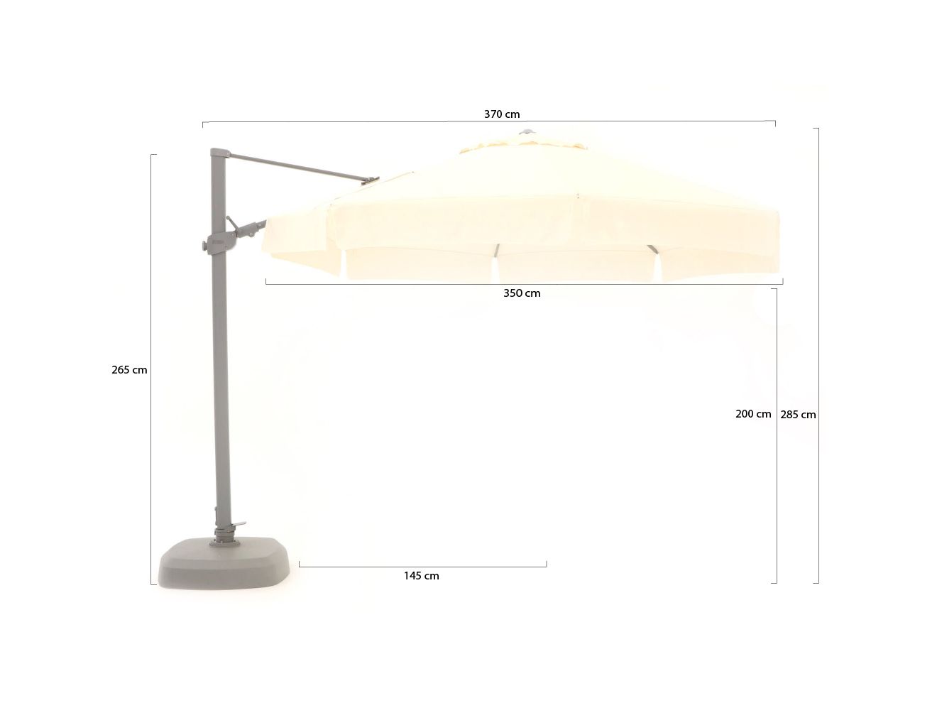 Shadowline Miami Ampelschirm ø 350 cm günstig online kaufen