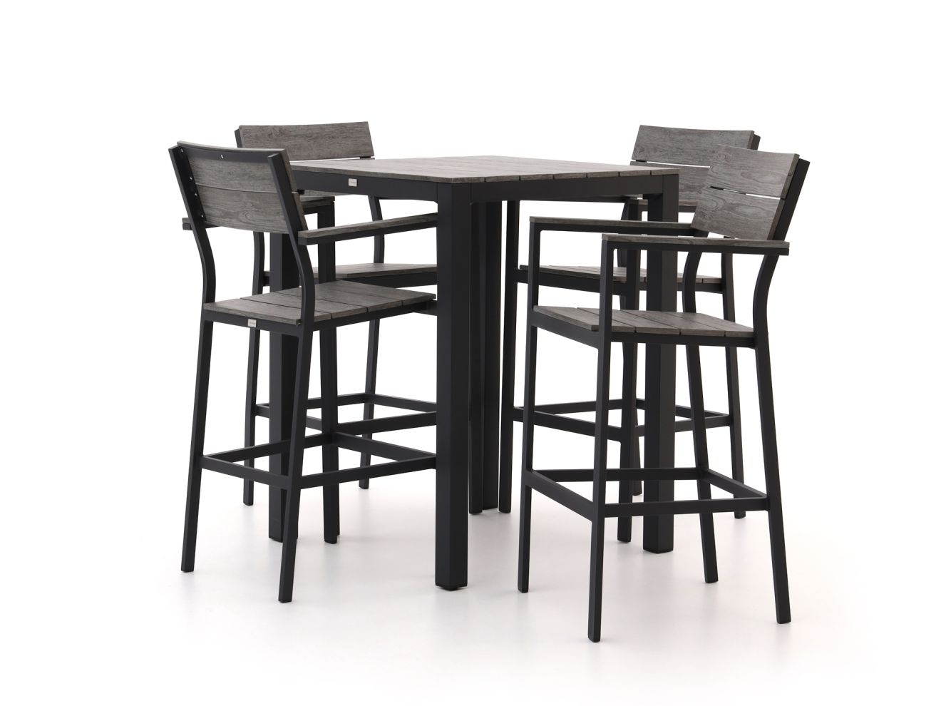 Bellagio Fidenza 80 cm Gartenbar-Set 5-Teilig Schwarz  Rabatt: 19 %