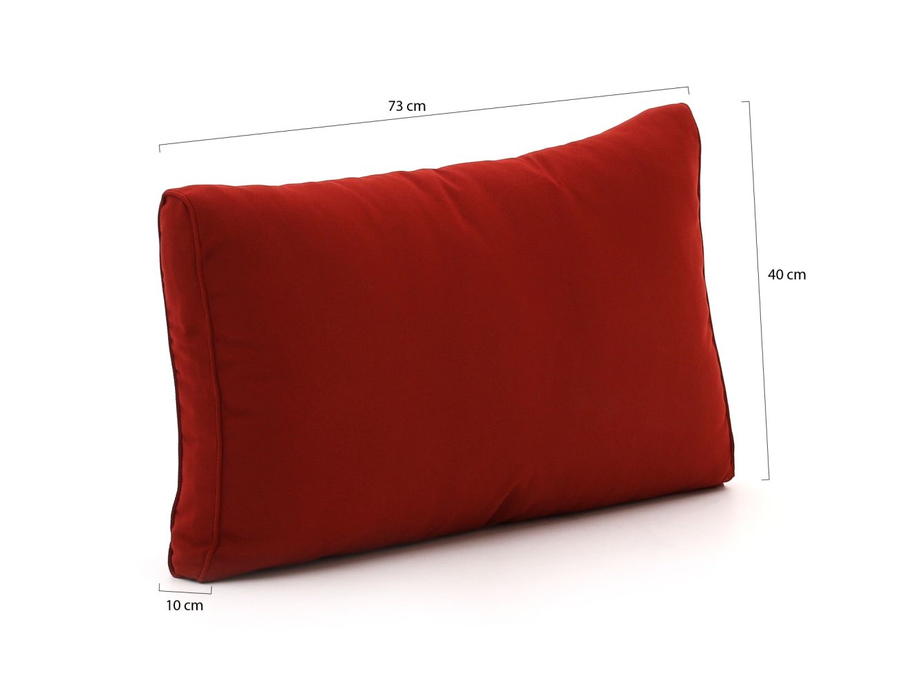 Madison Loungekissen Luxus Rücken 73x40 cm Rot 73x40cm Rabatt: 33 %