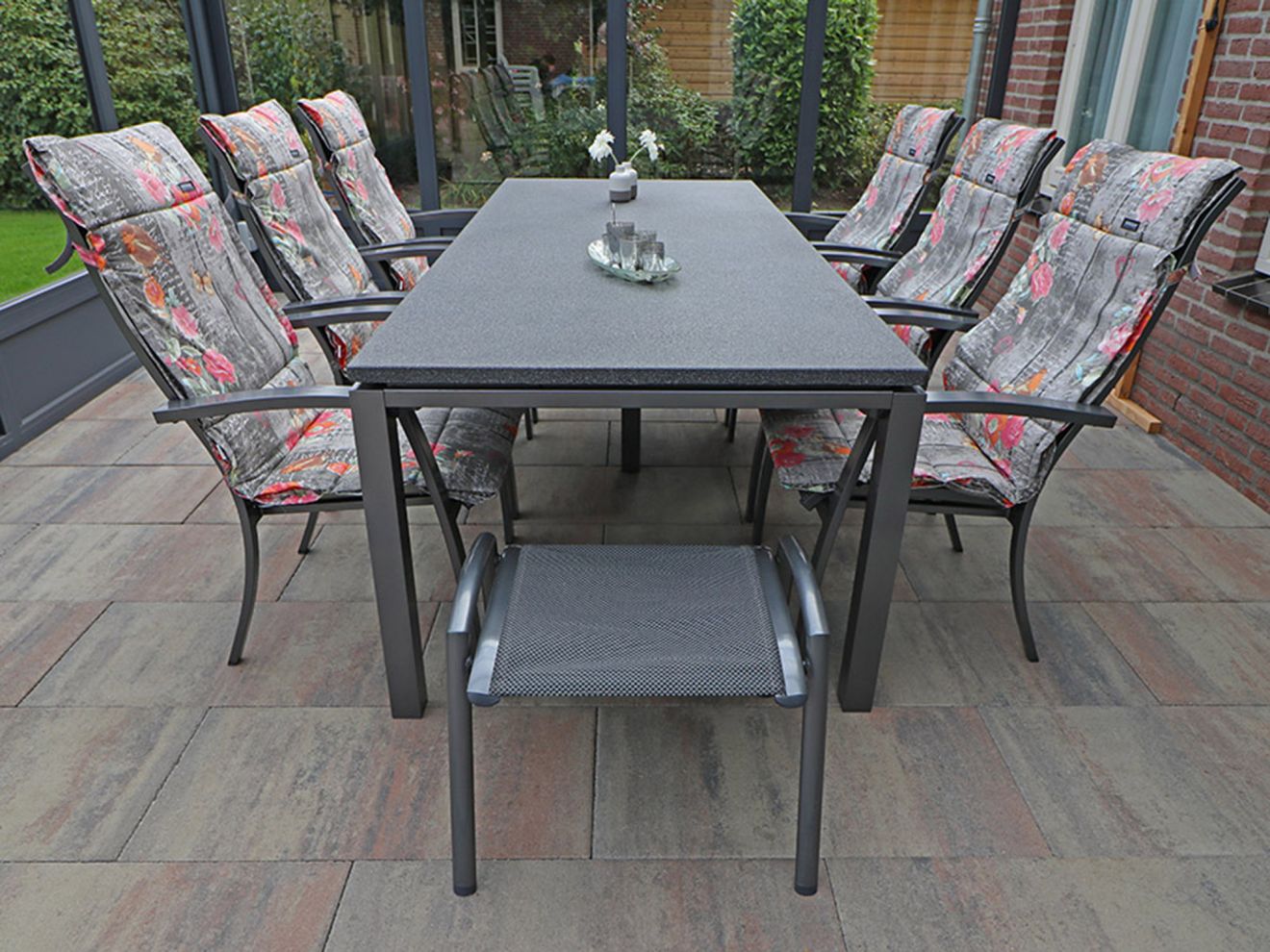 Bellagio Lugo Gartenstuhl stapelbar Grau...