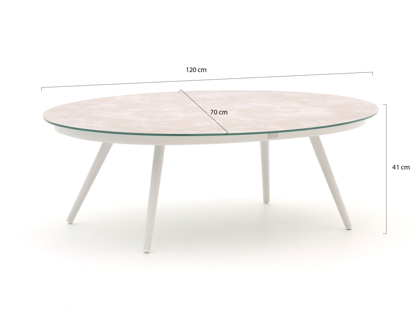 Il Tempo Giulia Loungetisch 120x75x41 cm günstig online kaufen