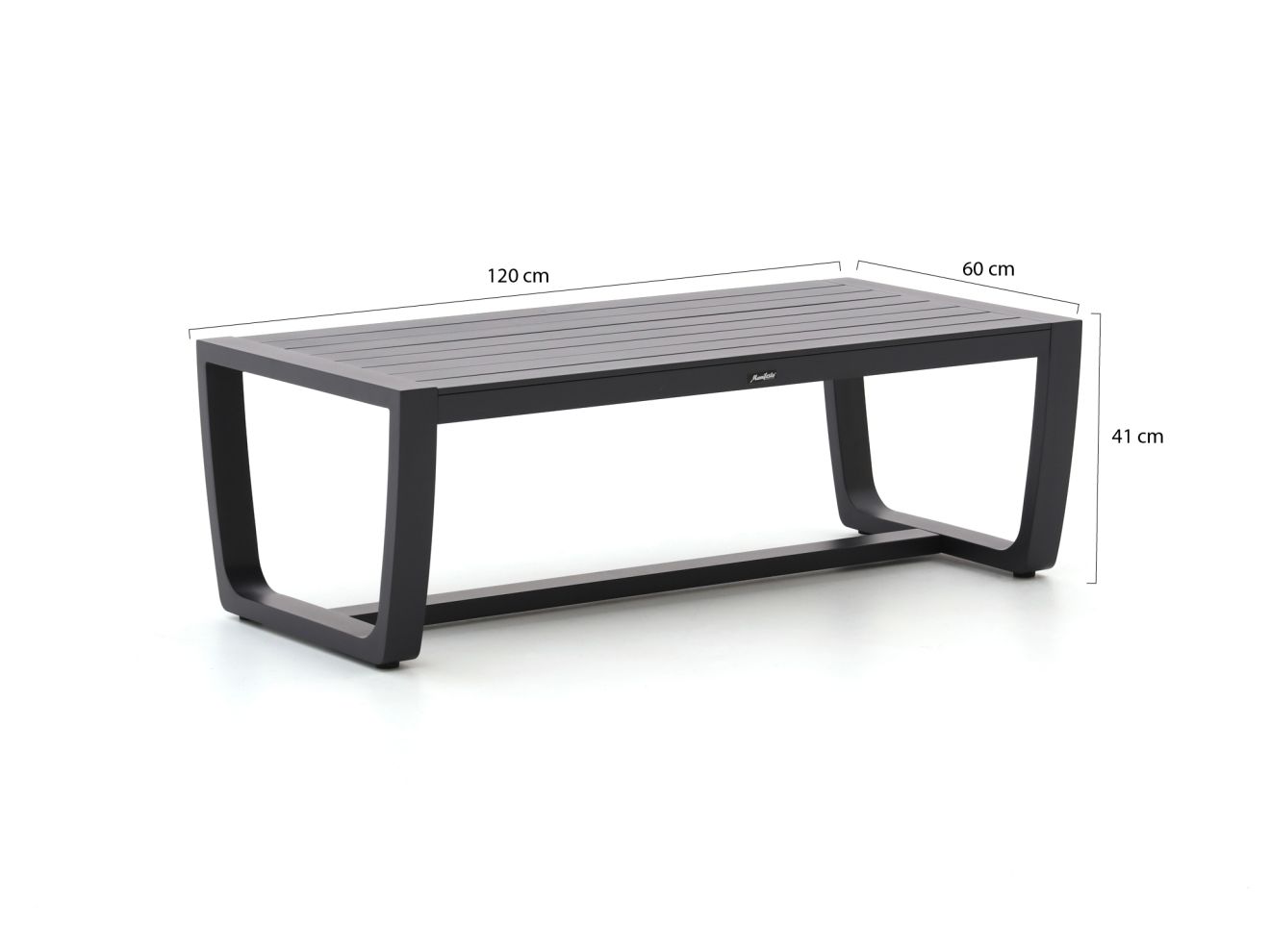 Manifesto Rubbiano Loungetisch 120x60x41 cm Grau  Rabatt: 17 %