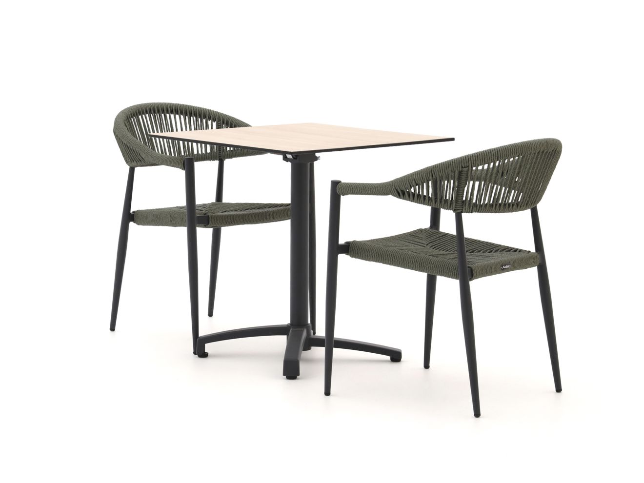 Manifesto Belpasso/Canzo 80 cm Gartenmöbel-Set 3-teilig klappbar stapelbar günstig online kaufen
