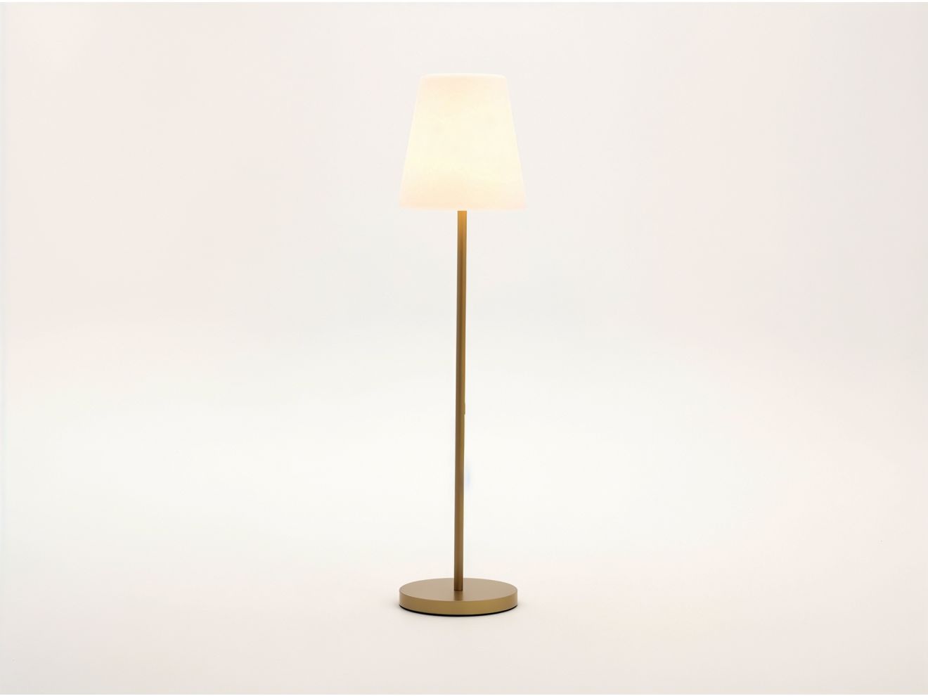 New Garden Lola Slim Solar-Stehlampe für draußen LED aufladbar dimmbar ø 44 cm (h: 177 cm) Taupe 44cm