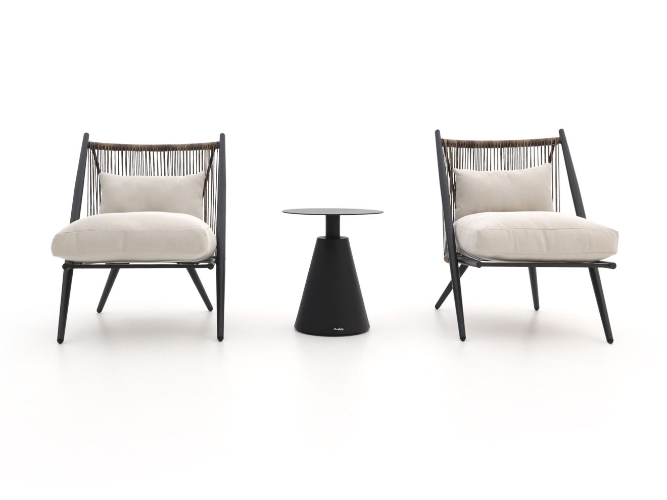 Intenso Brittoli/Tusa ø 42 cm lounge Balkon-Set 3-delig Grau 0x0cm Rabatt: 20 %