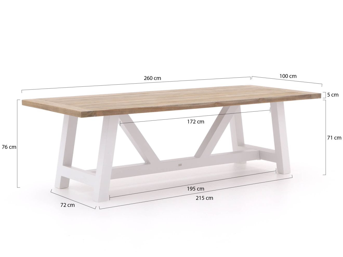 Hartman Sophie Studio/Bresimo 260 cm Gartenmöbel-Set 7-teilig Braun  Rabatt: 26 %