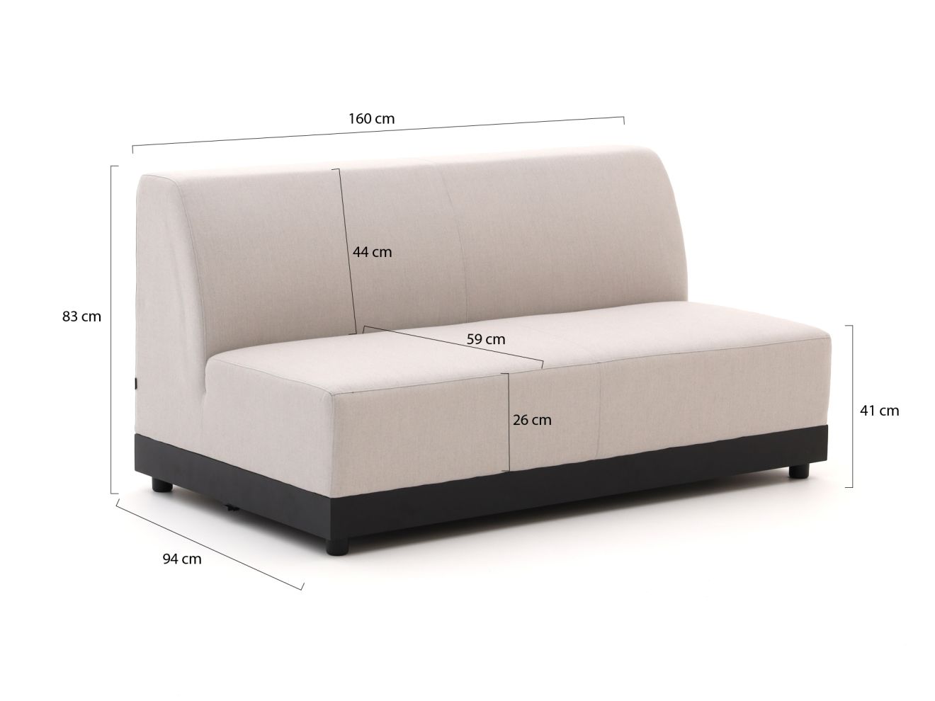 Hartman Rivas Gartensofa 160 cm günstig online kaufen