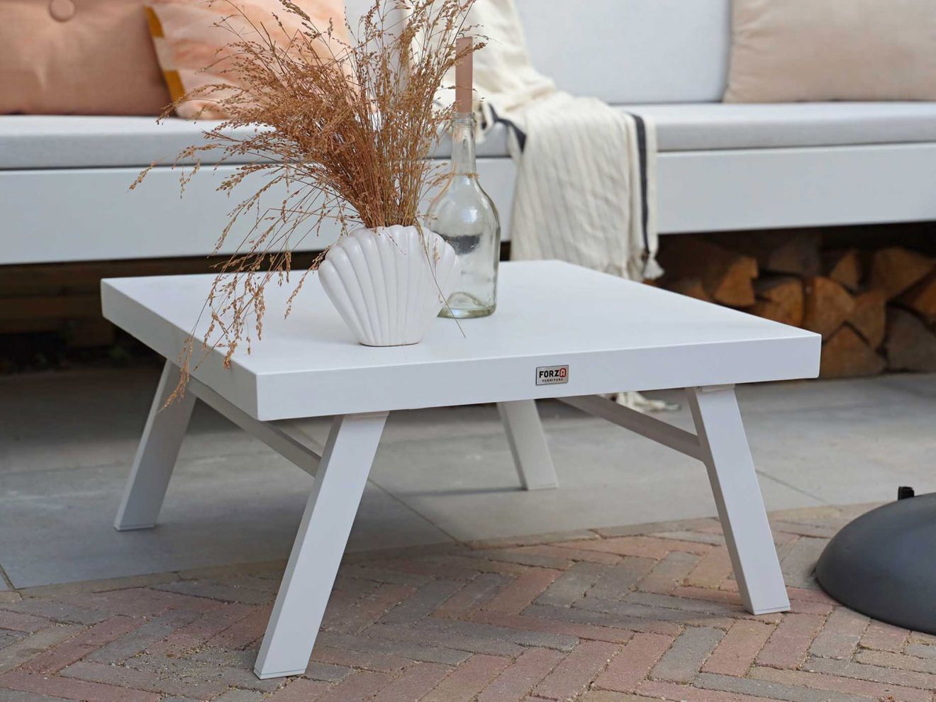 Forza Vadena Loungetisch 72x72x34 cm Wei...