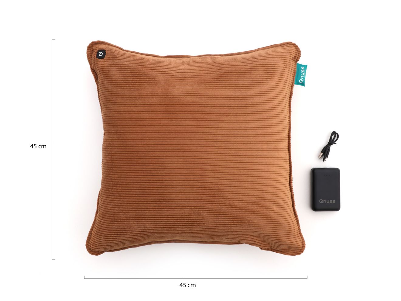 Qnuss Qord Wärmekissen 45x45 cm Taupe 45x45cm