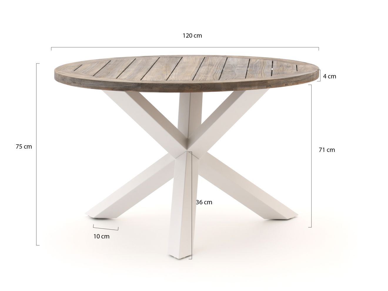 ROUGH-Y Gartentisch ø 120 cm (h:75 cm) günstig online kaufen
