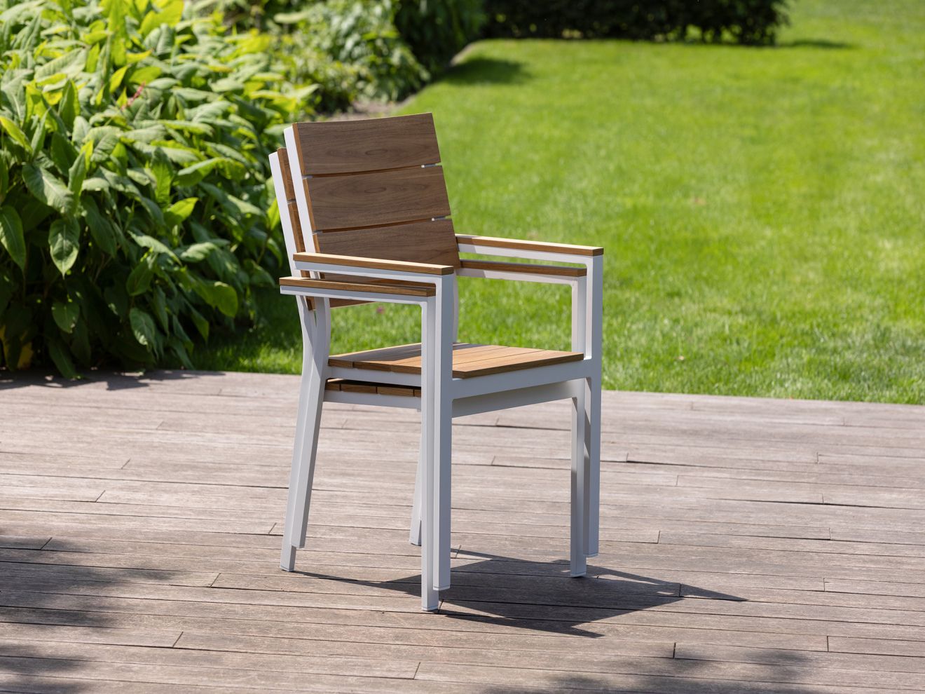 Bellagio Fidenza 90 cm Gartenmöbel-Set 3-Teilig Stapelbar Weiß  Rabatt: 22 %