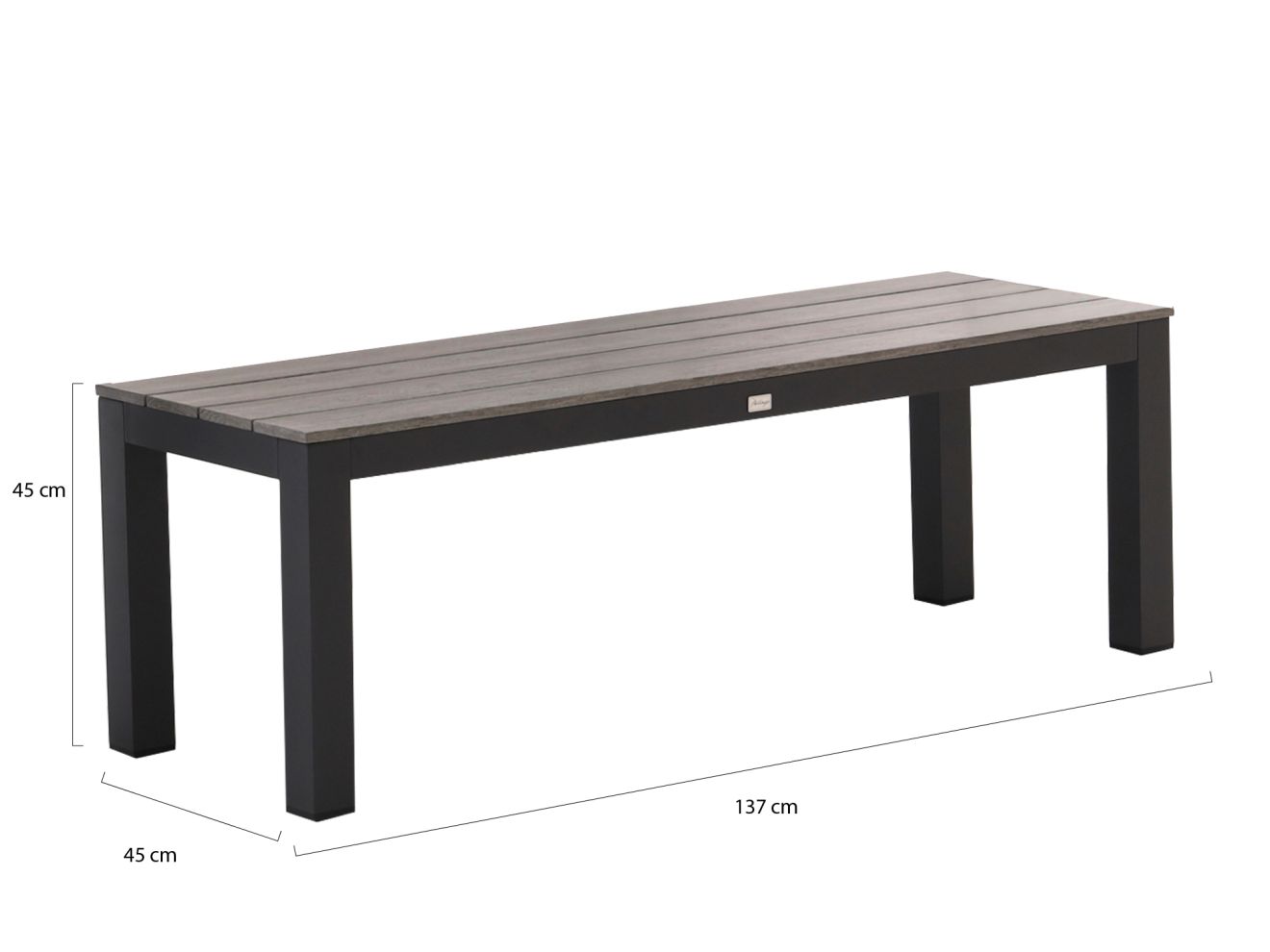 Bellagio Fidenza Picknickbank 137x45x45 ...