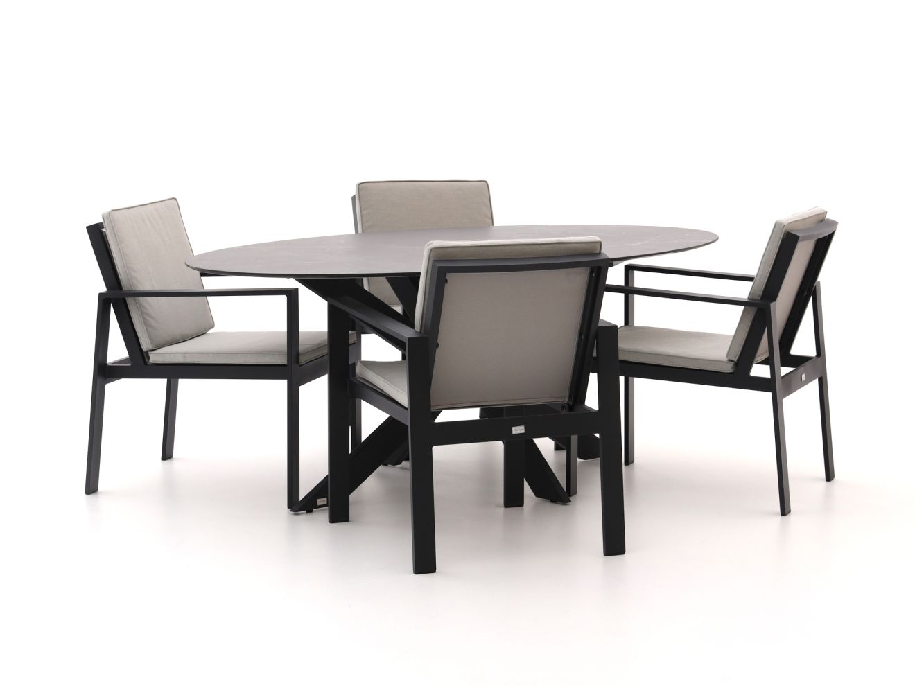 Bellagio Vezzano/Furato ellips 200 cm Gartenmöbel-Set 5-teilig günstig online kaufen