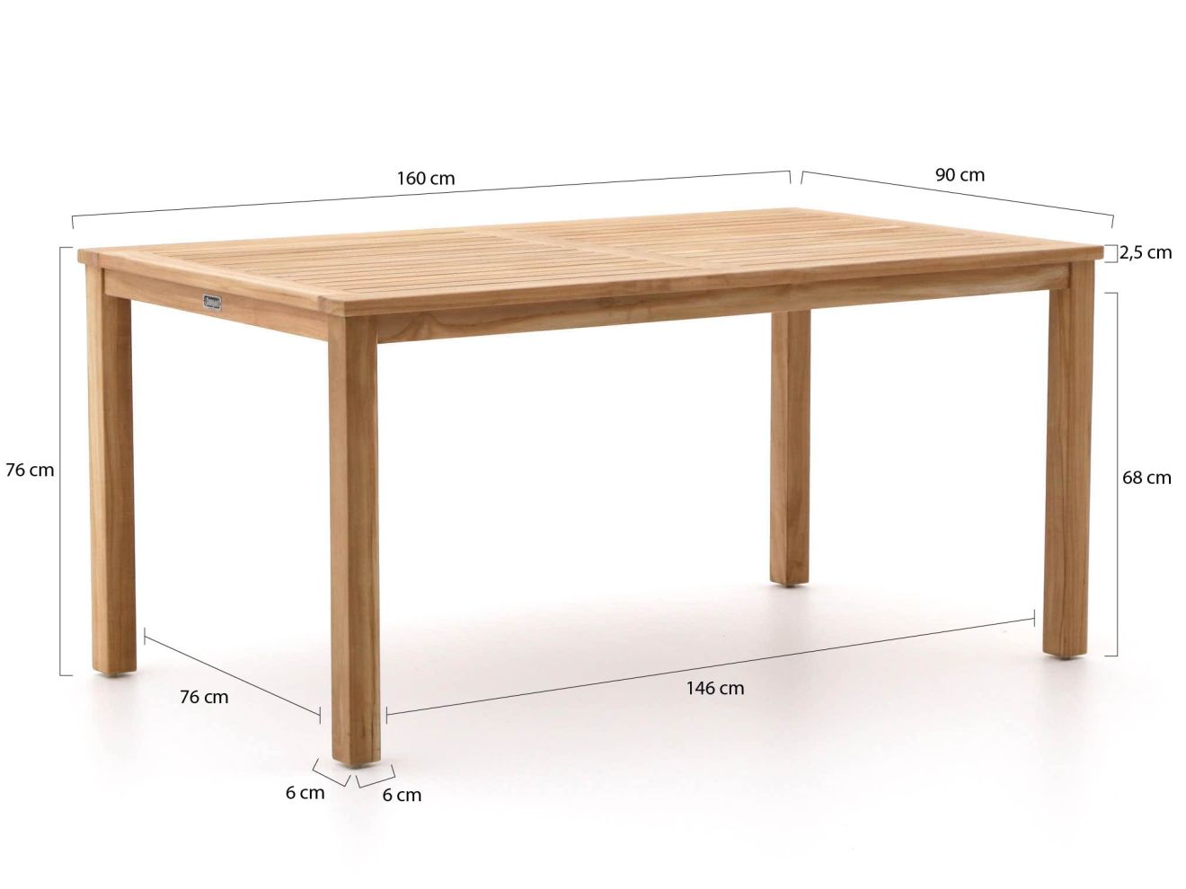 Sunyard Jakarta/Liverpool 160cm Gartenmöbel-Set 5-teilig Stapelbar Braun  Rabatt: 32 %