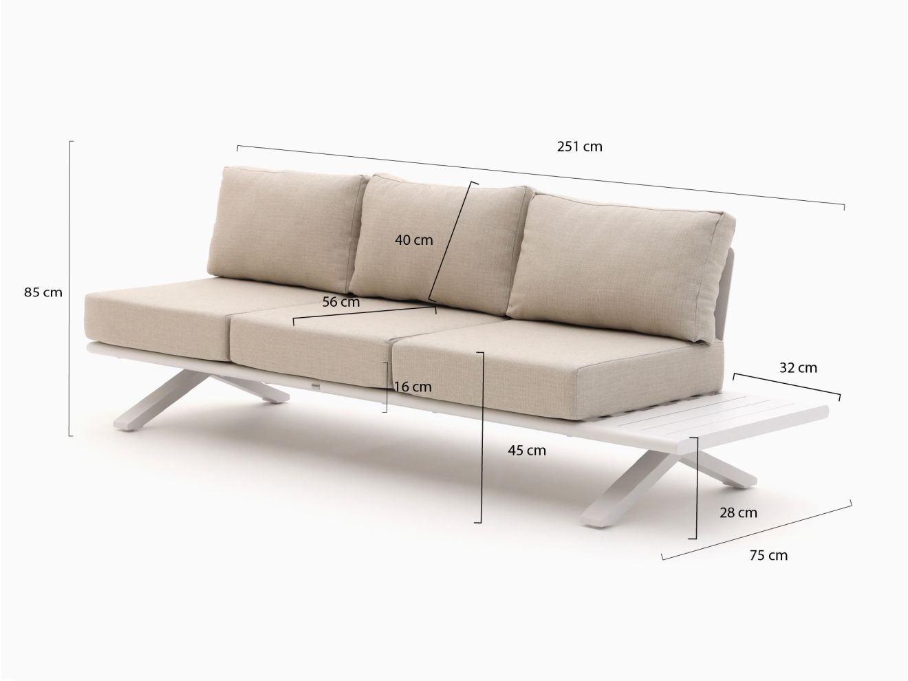 Bellagio La Tomba Lounge Gartenmöbel-Se...