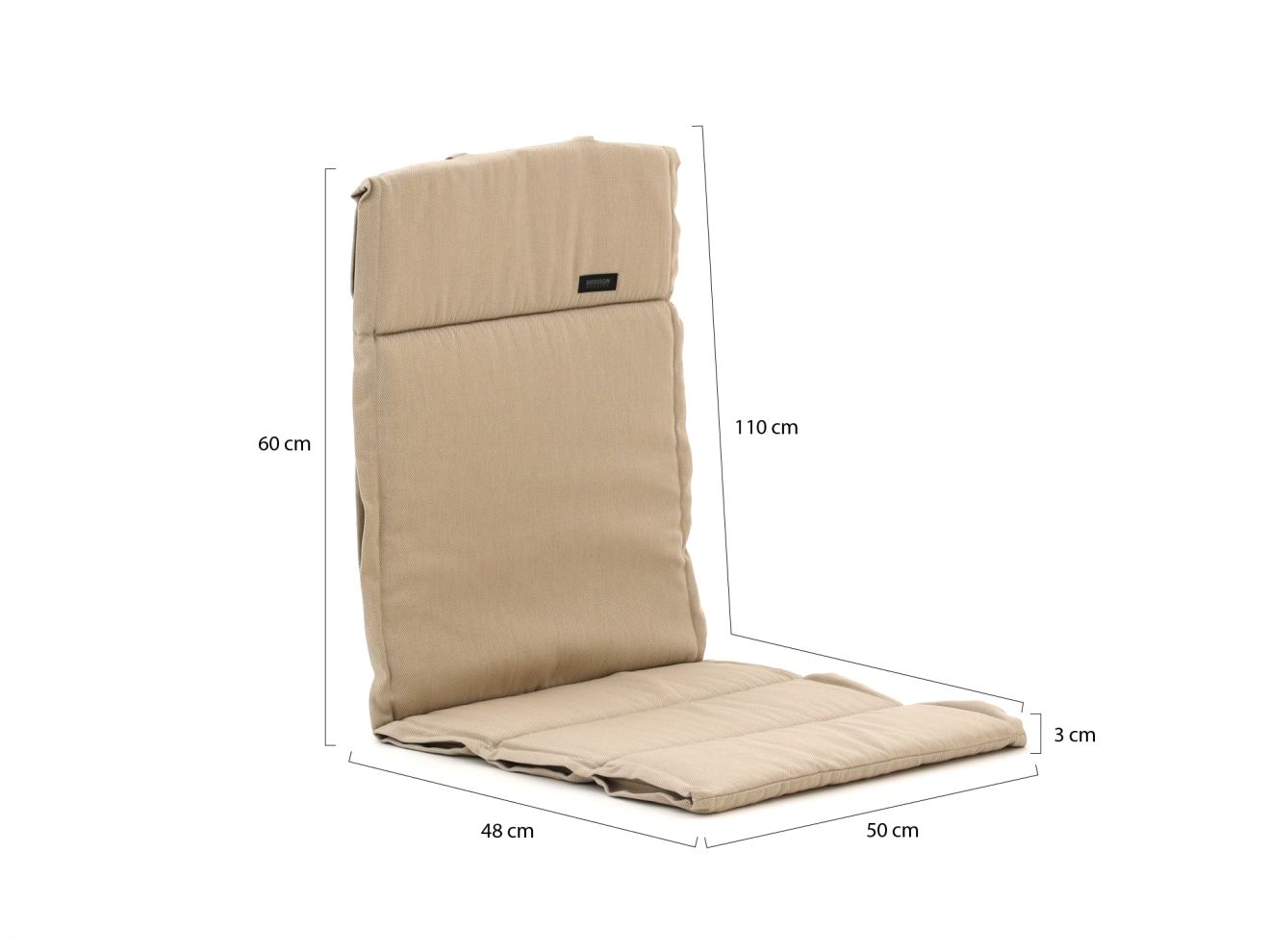 Madison Auflage Niedriglehner dünn 110x...