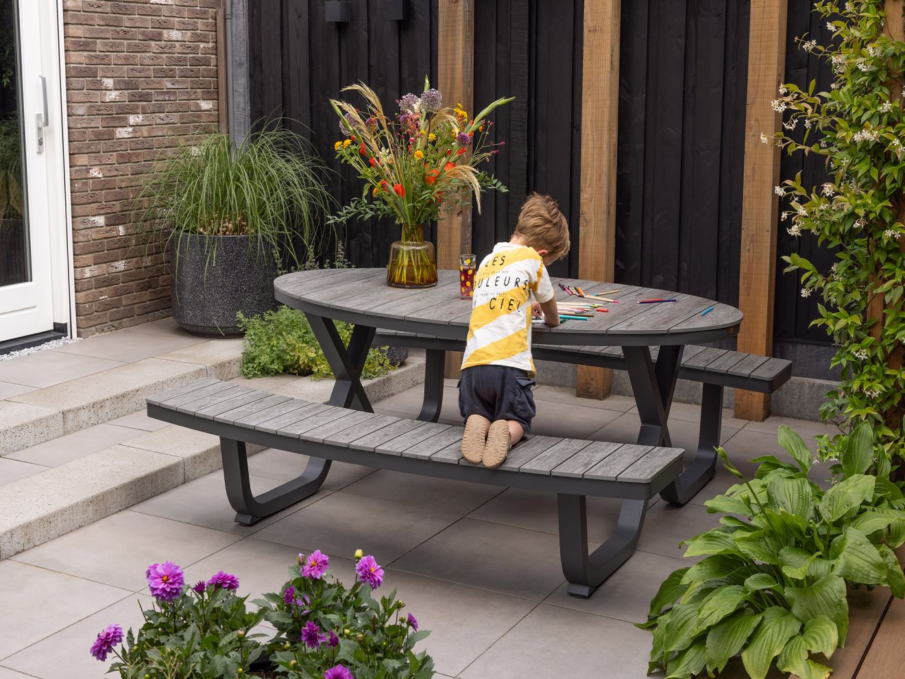 Bellagio Fidenza Picknicktisch 216x200x75 cm Grau Rabatt: 22 % Bellagio Fidenza Picknicktisch 216x200x75 cm Grau Rabatt: 22 %
