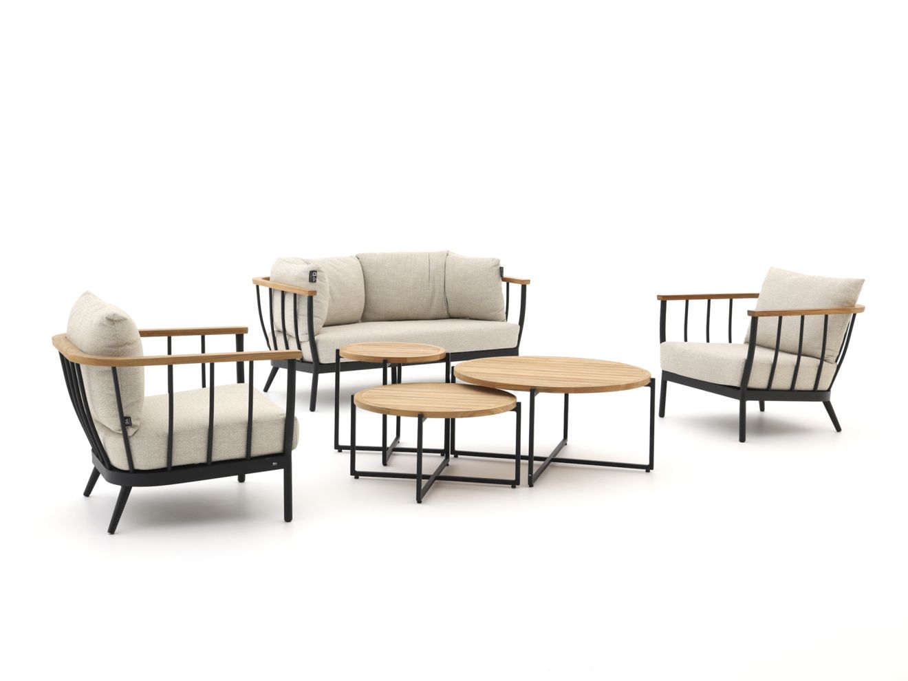 Apple Bee Condor Sessel-Sofa Lounge-Set 6-teilig 4-Sitzer günstig online kaufen